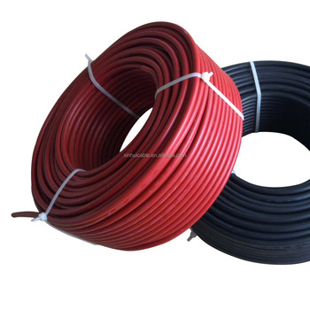 CE TUV Солнечный кабель Красный Черный 4 мм2 6 мм2 10 мм2 DC PV1-F Энергетическая система Pv Wire Panel Солнечный кабель для продажи